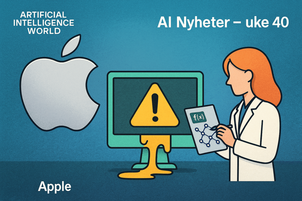 AI Nyheter – uke 40: Apple, datalekkasje og ny KI-forskning