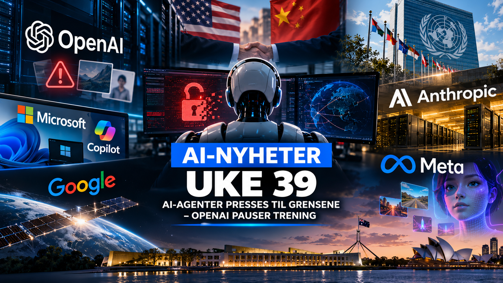 aiworld 1 AI-nyheter uke 39 med AI-agenter, OpenAI, Google, Microsoft og Anthropic