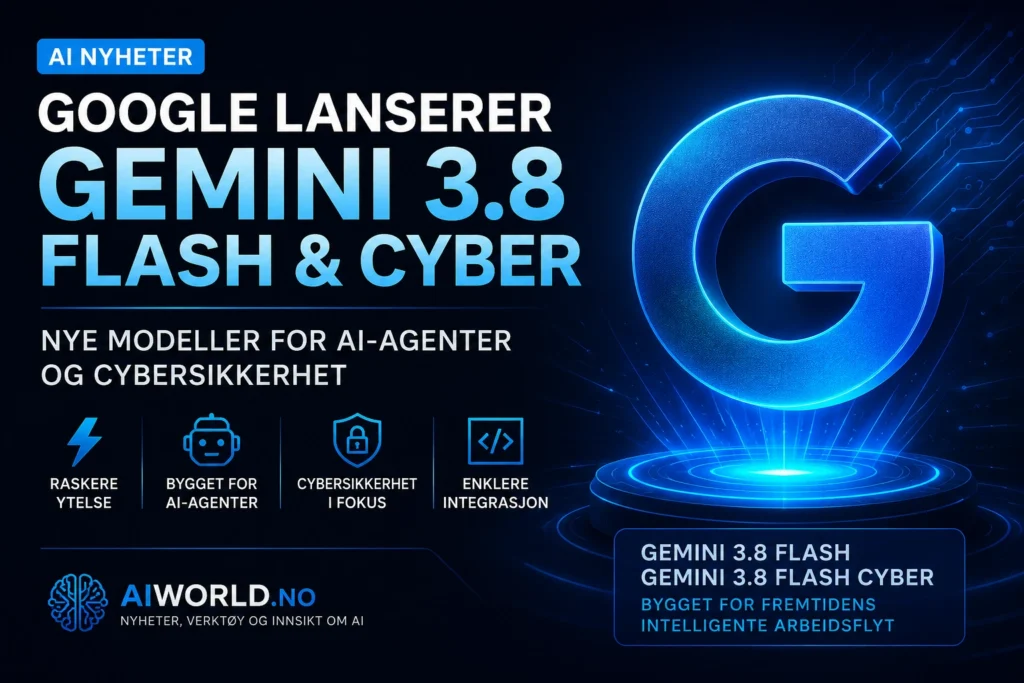 Google lanserer Gemini 3.8 Flash og 3.8 Flash Cyber – satser tungt på AI-agenter og cybersikkerhet