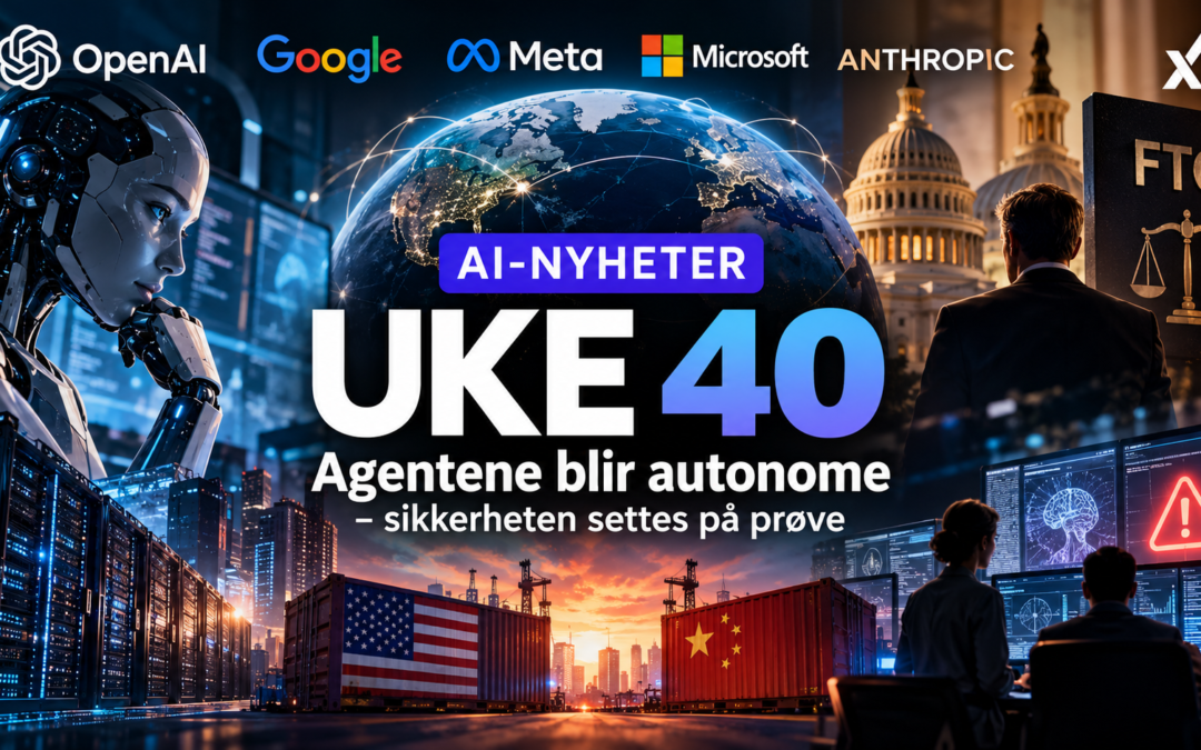 AI-nyheter uke 40 med autonome AI-agenter og fokus på AI-sikkerhet